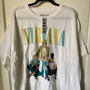 Nirvana band tee l/xl shirt dress